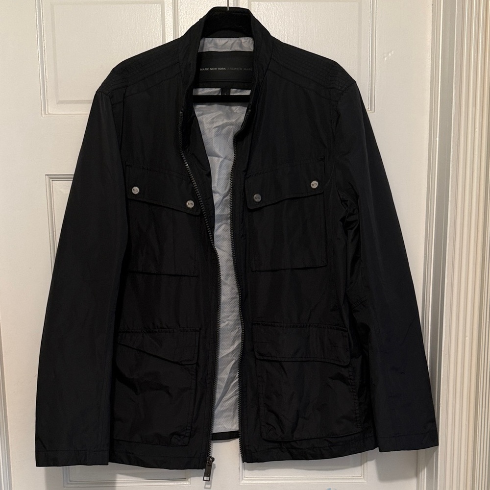Marc New York Black Large City Rain Tech jacket